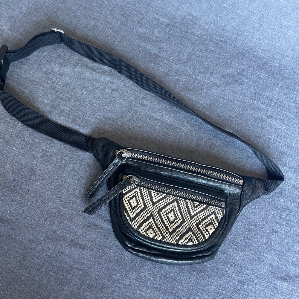Faux leather fanny pack